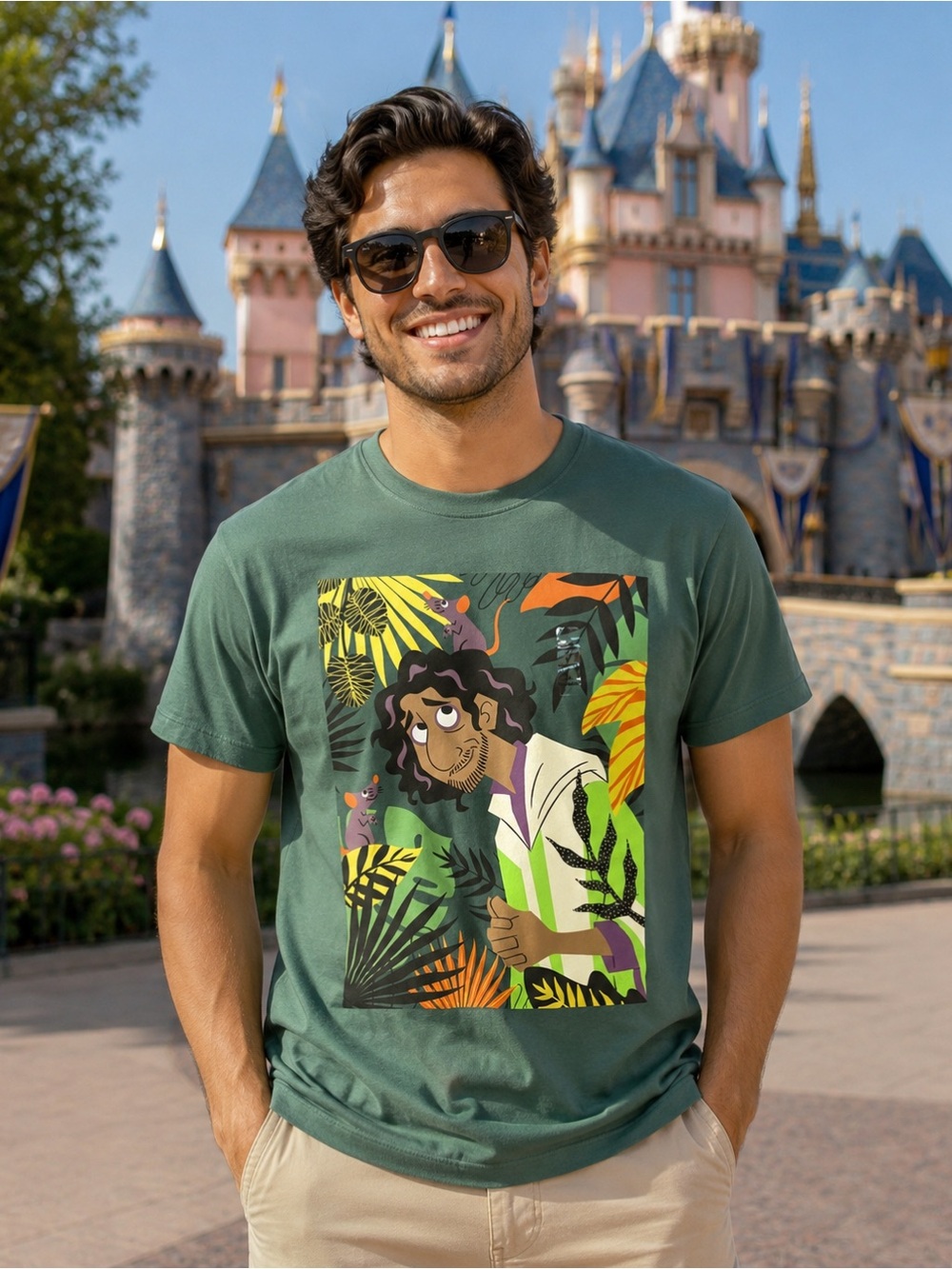 Disney Encanto Bruno Green Graphic T-Shirt Size Small NWT